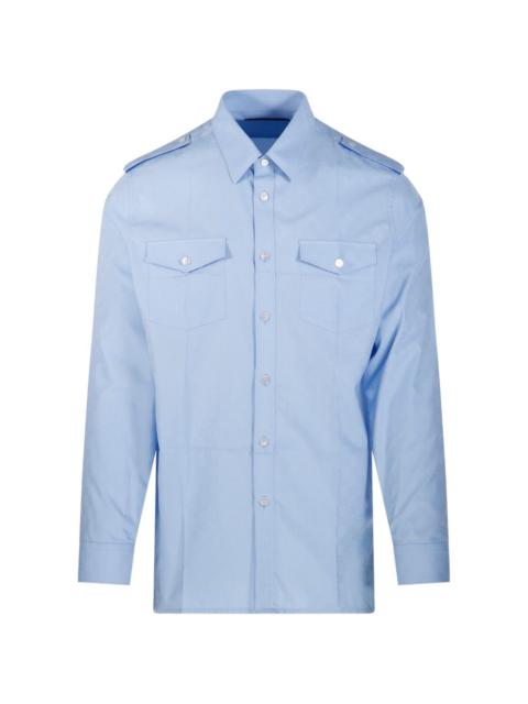 GUCCI GG jacquard epaulette shirt