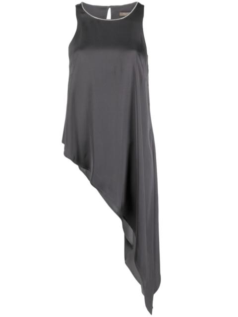 PESERICO asymmetric-hem sleeveless blouse