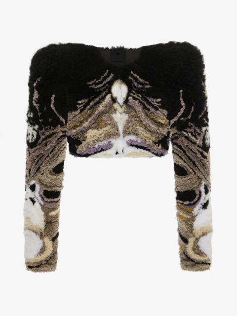 Givenchy BOLERO IN EMBROIDERED TULLE WITH 3D EFFECT
