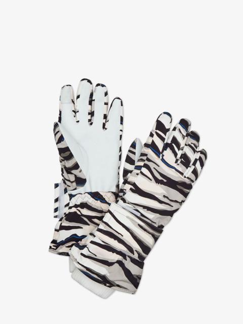 FENDI Multicolor tech fabric gloves