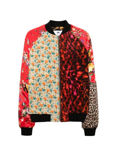 Regenerated Silk Scarves bomber jacket