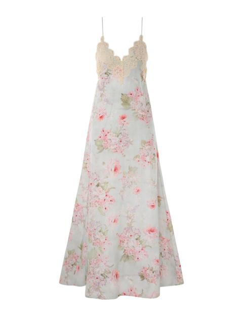 【Zimmermann】EDEN SPLICED SLIP DRESS スリップ レース ミディ Zimmermann Eden Spliced Slip Dress | Saks Fifth Avenue