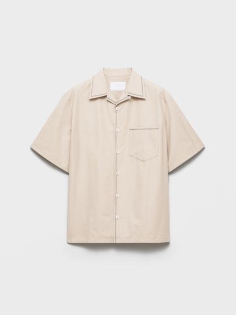 Prada Short-sleeved cotton shirt