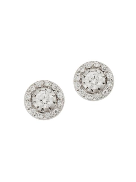 ILEANA MAKRI Women's Classic Solitaire 18K White Gold & Diamond Stud Earrings - White Gold