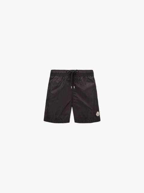 Moncler Logo Patch Swim Shorts