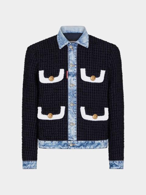 DSQUARED2 BOUCLÈ DAN JEAN JACKET