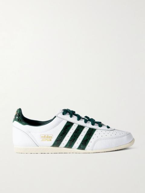 adidas Originals Japan Snake-Effect and Leather Sneakers White
