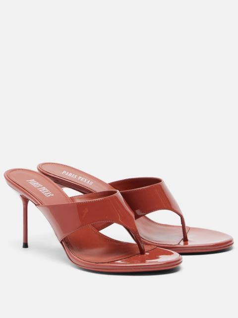 PARIS TEXAS Lidia patent leather thong sandals