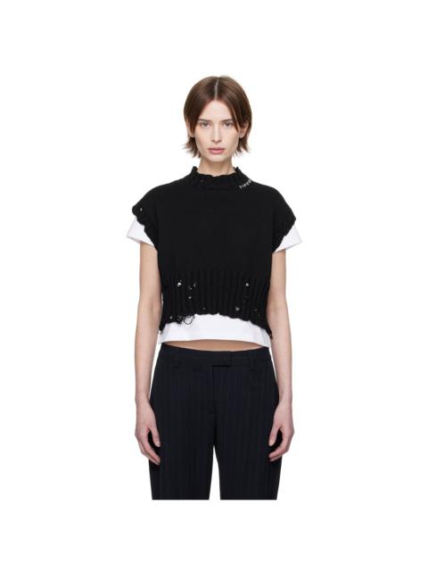 Marni Black Sleeveless Crewneck Sweater