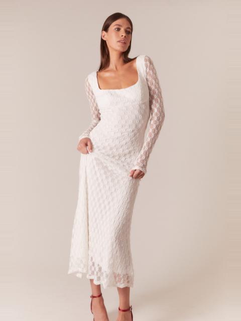 BARDOT Adoni Lace Midi Dress In White