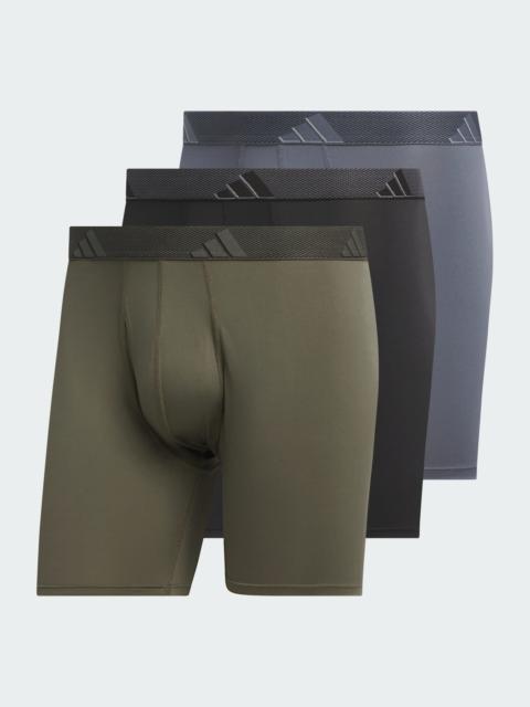 adidas Microfiber Boxer Briefs 3-Pack