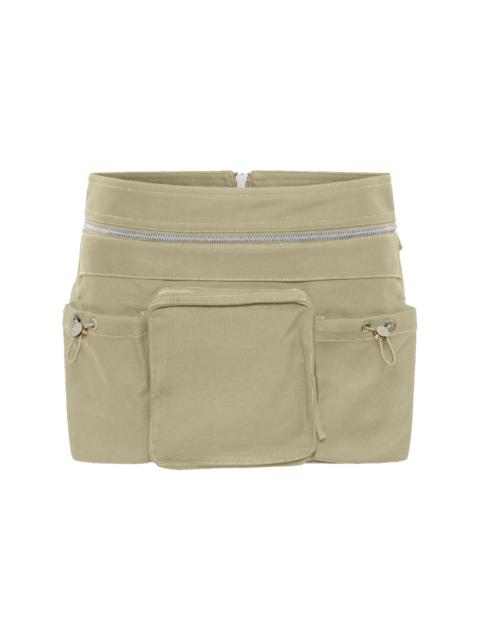 Dion Lee belted-waist mini skirt