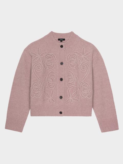 Rails Coralee Rosette Alpaca-Blend Cardigan