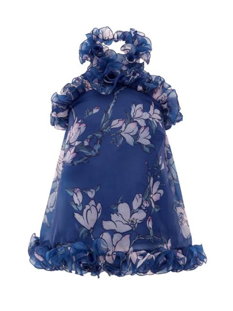 LEO LIN Michelle Ruffled Halterneck Top