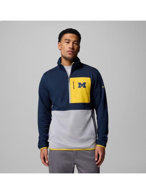 Columbia Men's Collegiate Columbia Hike Half Zip Jacket - Michigan