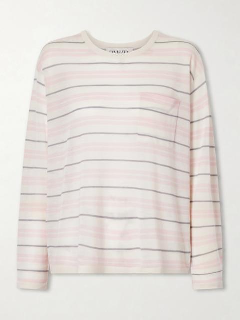 TWP Striped Cashmere Sweater