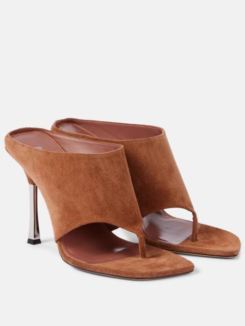 PARIS TEXAS Lorena 100 suede thong sandals