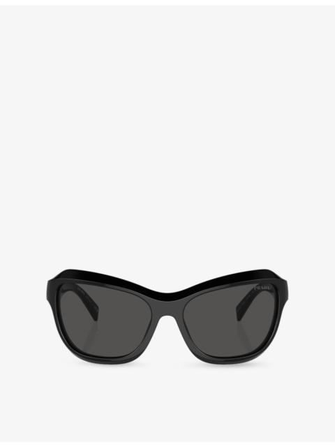 Prada PR A27SF Butterfly-Frame Acetate Sunglasses