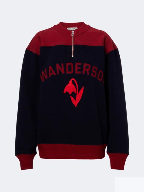 JW Anderson Embroidered wool-blend sweatshirt