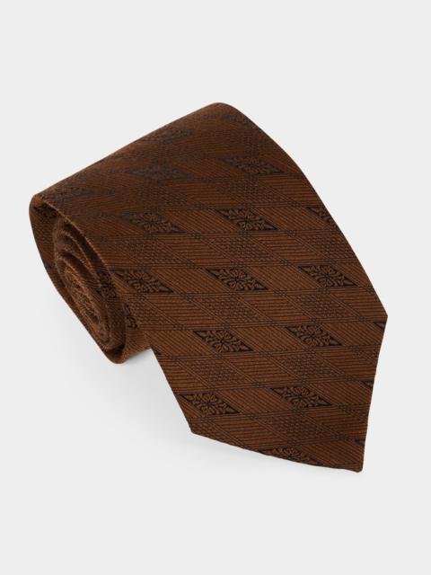 TODD SNYDER Italian Wool-Silk Filigree Tie