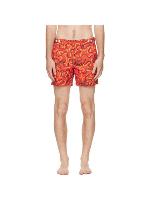 Vivienne Westwood Orange Classic Boxer Swim Shorts