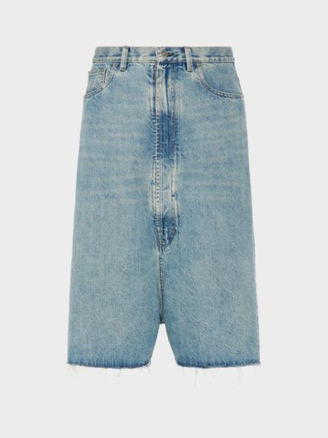 Maison Margiela Dropped-Rise Denim Bermudas