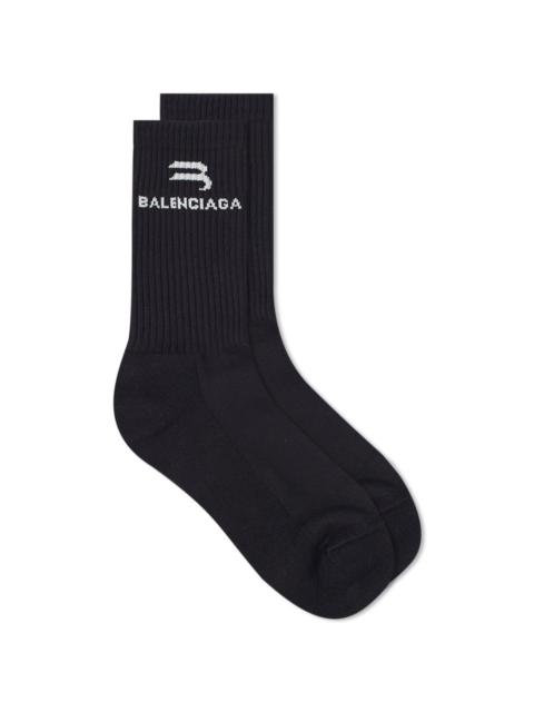 BALENCIAGA Balenciaga Sports Logo Socks