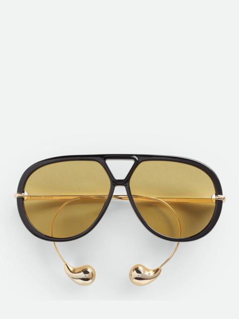 Bottega Veneta Drop Aviator Sunglasses