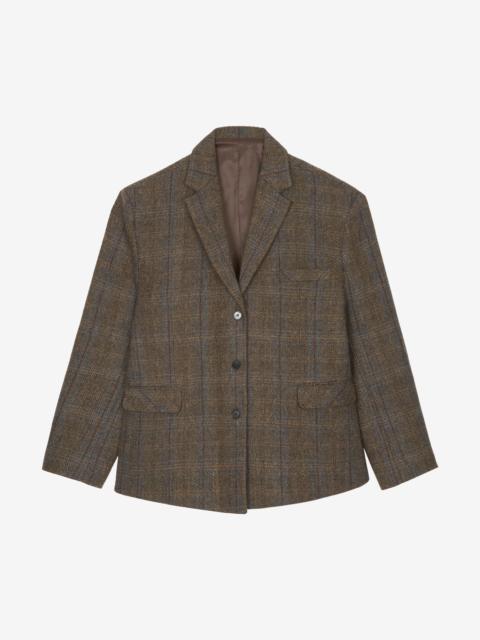 The Frankie Shop Arundel Plaid Wool Blazer - Multicolor