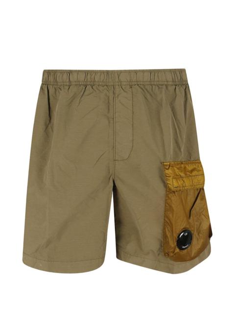 C.P. Company logo-lens cargo shorts