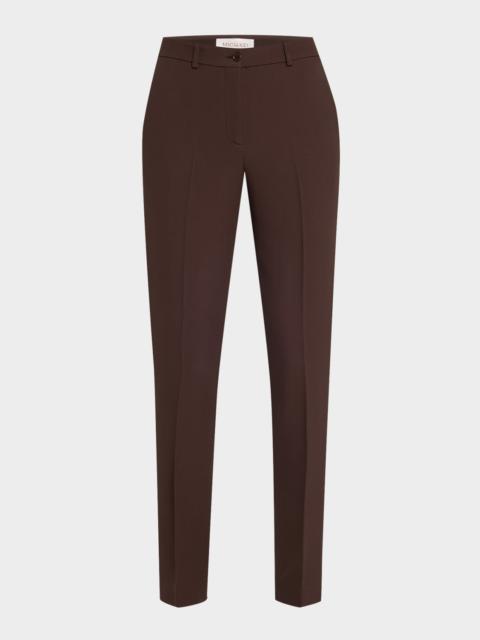 MICHAEL KORS COLLECTION Samantha Double Crepe Sablé Slim-Leg Pants