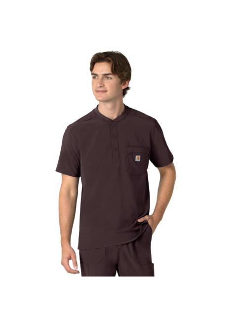 Carhartt Force Cross-Flex Men's Henley Scrub Top