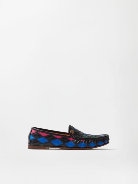 VERSACE Guanto Leather Patchwork Loafers