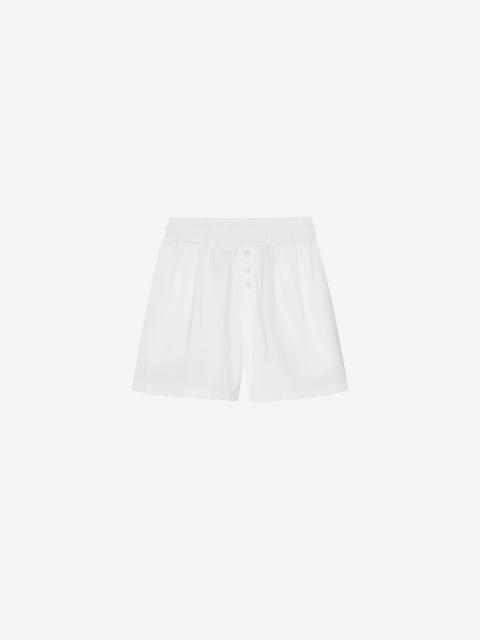 The Frankie Shop Ilsen Satin Boxer Shorts - White