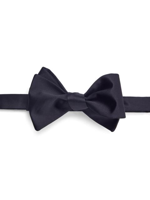GIORGIO ARMANI Men's Woven Silk Bow Tie - Blu Notte