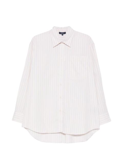soeur striped curved hem shirt