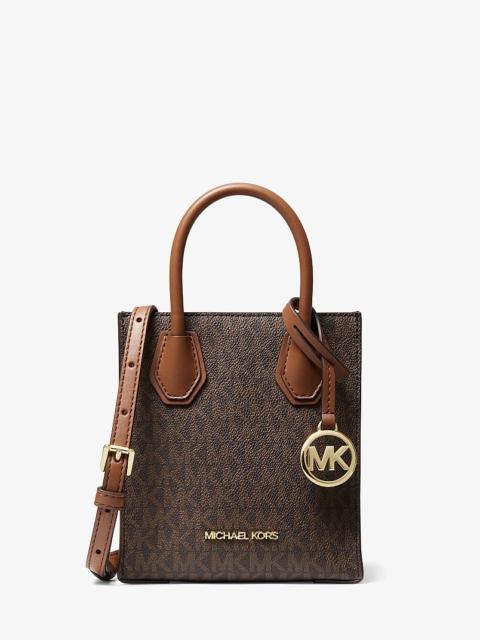 MICHAEL KORS Mercer Extra-Small Logo and Leather Crossbody Bag