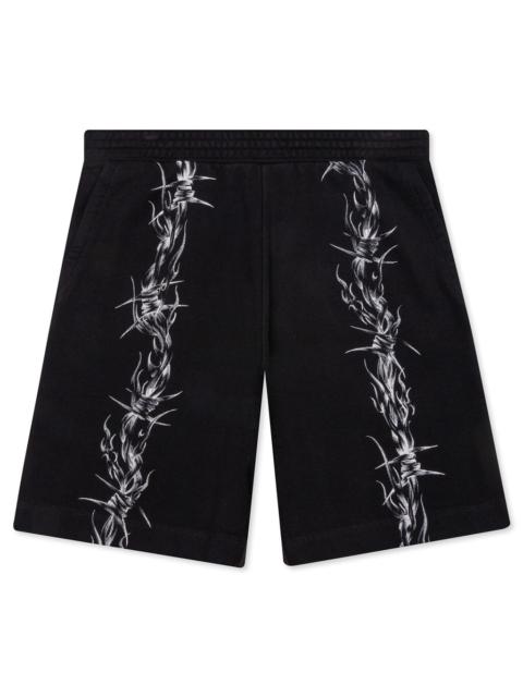 Givenchy GIVENCHY BARBED WIRE BERMUDA - BLACK