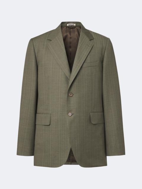 AURALEE Chalk stripe wool blazer