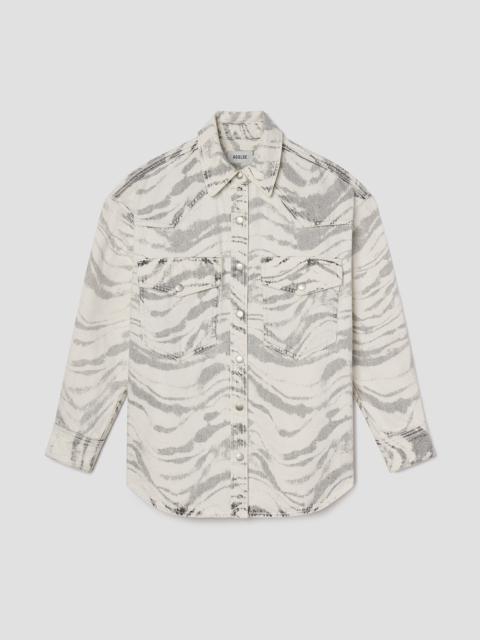 AGOLDE LOTTA SHIRT IN QUIVER