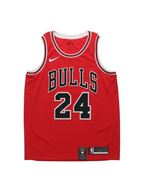 Nike Nike NBA Basketball Jersey SW Fan Edition Chicago Bulls Markkanen 24 Red 864465-664