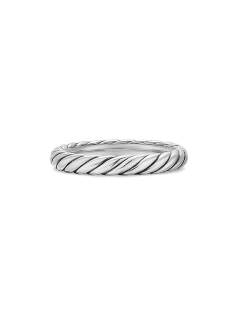 DAVID YURMAN Women's Cable Band Ring in Sterling Silver, 3.4MM - Silver