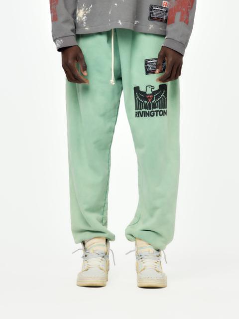 国内発送/送関込【RIVINGTON roi Rebis】SWEAT PANT RIVINGTON roi Rebis FLAG SWEAT (MAX GREEN) | REVERSIBLE