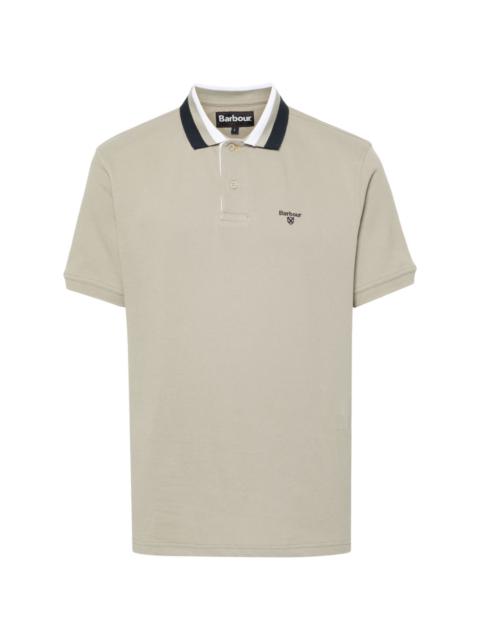 Barbour logo-embroidered cotton polo shirt