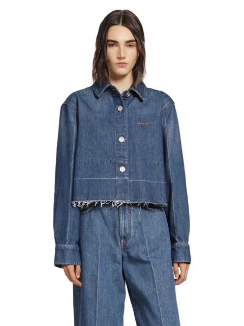 Givenchy Cropped Denim Shirt