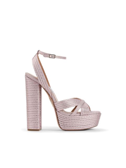 AQUAZZURA Sundance Plateau crossover platform sandals