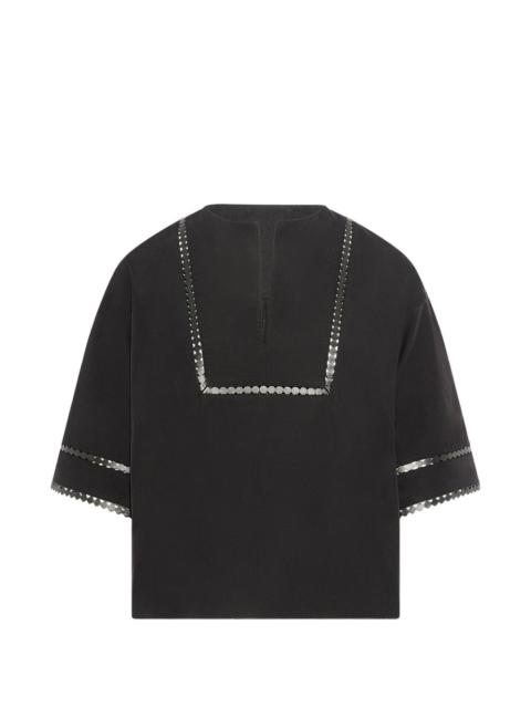 Yves Salomon short-sleeve blouse