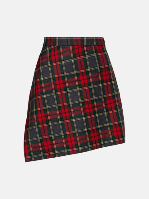 Vivienne Westwood Infinity plaid virgin wool miniskirt