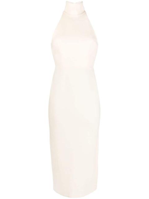 ALEX PERRY Mannor halterneck midi dress