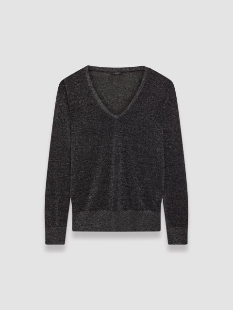 Lurex V Neck Jumper